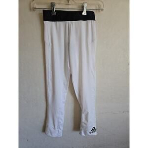 Adidas TF 3/4 Tights Training Base Layer White Size Smal NWT White